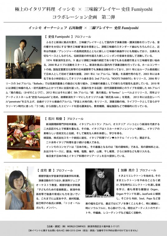 イッシモ2018フライヤー裏